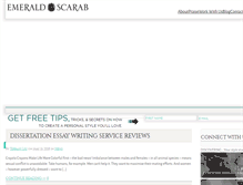 Tablet Screenshot of emeraldscarab.com
